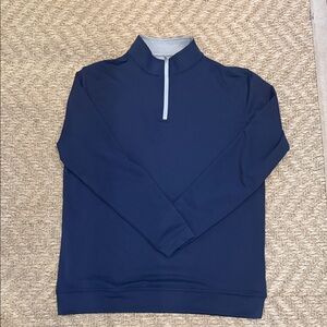 Peter Millar Navy Zip-Up Quarter Zip